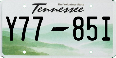TN license plate Y7785I