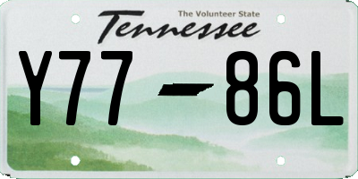 TN license plate Y7786L