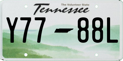 TN license plate Y7788L