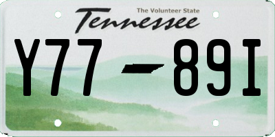 TN license plate Y7789I