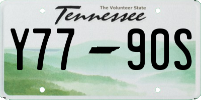 TN license plate Y7790S