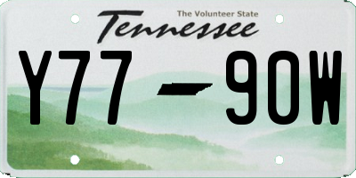 TN license plate Y7790W