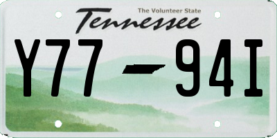 TN license plate Y7794I