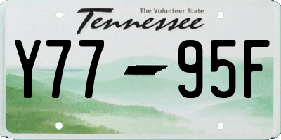 TN license plate Y7795F