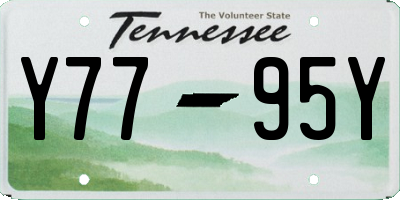 TN license plate Y7795Y