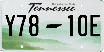 TN license plate Y7810E