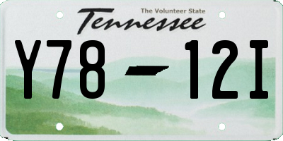 TN license plate Y7812I