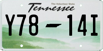 TN license plate Y7814I