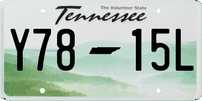 TN license plate Y7815L