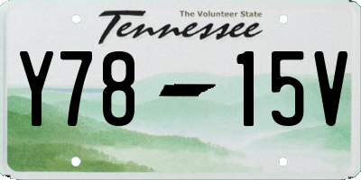 TN license plate Y7815V