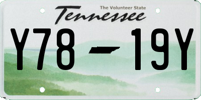 TN license plate Y7819Y