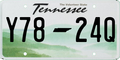 TN license plate Y7824Q
