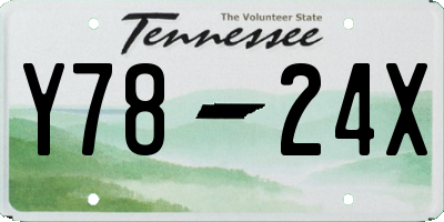 TN license plate Y7824X