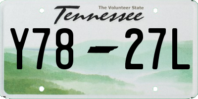 TN license plate Y7827L