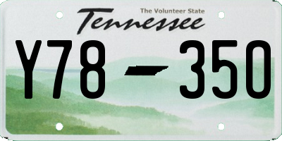 TN license plate Y7835O