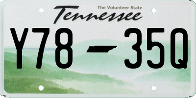 TN license plate Y7835Q