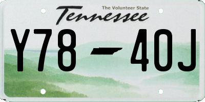 TN license plate Y7840J