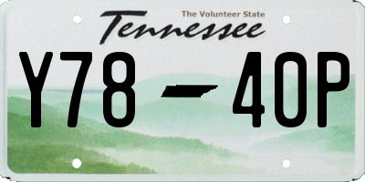 TN license plate Y7840P