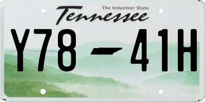 TN license plate Y7841H