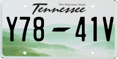 TN license plate Y7841V