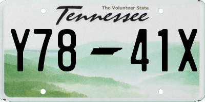 TN license plate Y7841X