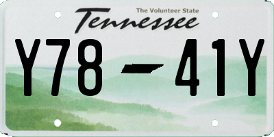 TN license plate Y7841Y