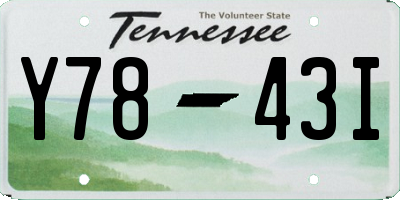 TN license plate Y7843I