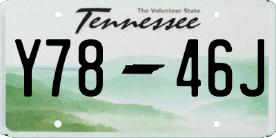 TN license plate Y7846J