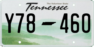 TN license plate Y7846O