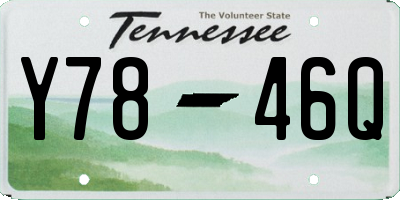 TN license plate Y7846Q