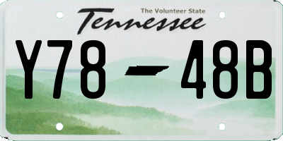 TN license plate Y7848B