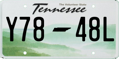 TN license plate Y7848L