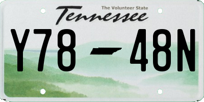 TN license plate Y7848N