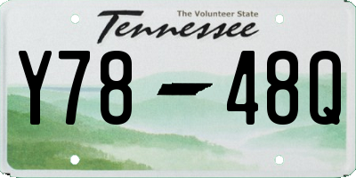 TN license plate Y7848Q
