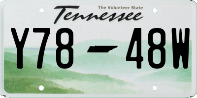 TN license plate Y7848W