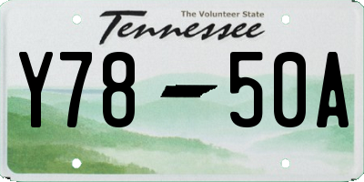 TN license plate Y7850A