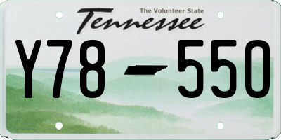 TN license plate Y7855O