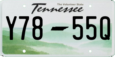 TN license plate Y7855Q