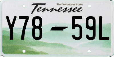TN license plate Y7859L