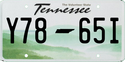 TN license plate Y7865I