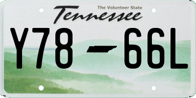 TN license plate Y7866L