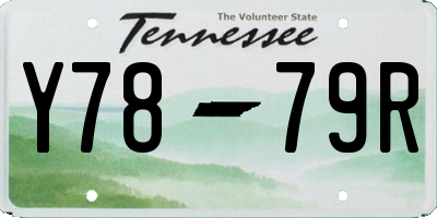 TN license plate Y7879R
