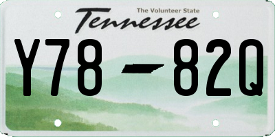 TN license plate Y7882Q