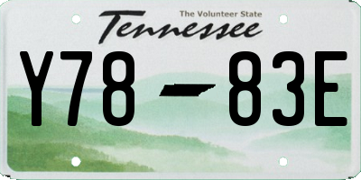 TN license plate Y7883E