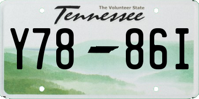 TN license plate Y7886I