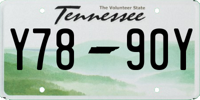 TN license plate Y7890Y