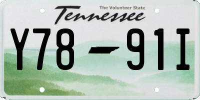 TN license plate Y7891I
