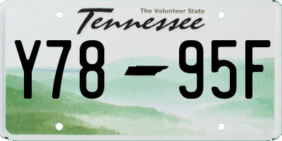 TN license plate Y7895F