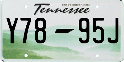 TN license plate Y7895J