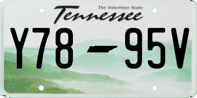 TN license plate Y7895V